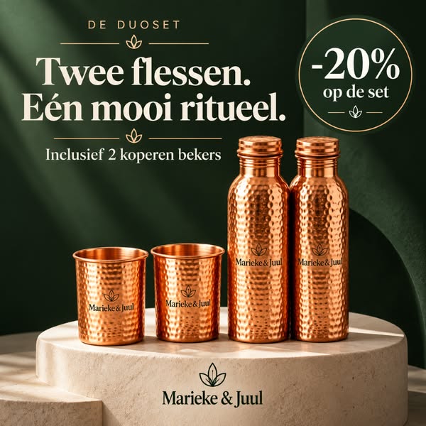 99% puur koper. Levenslange garantie. Gratis verzending.
