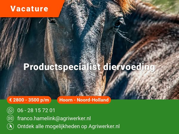 Productspecialist diervoeding | Agriwerker.nl