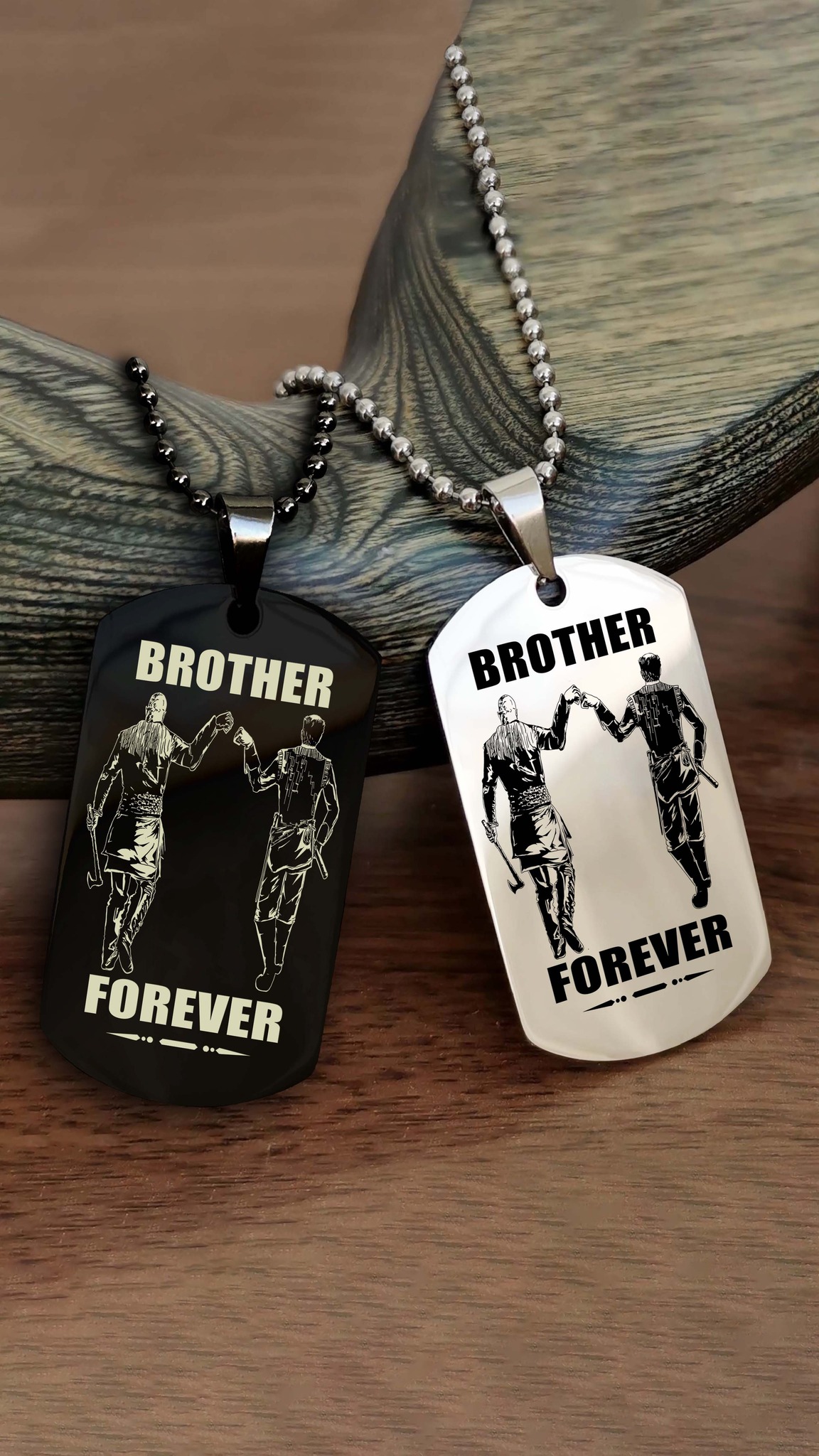 Vikings Brother Dog Tag