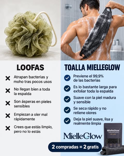 Toalla Exfoliante Antibacteriana