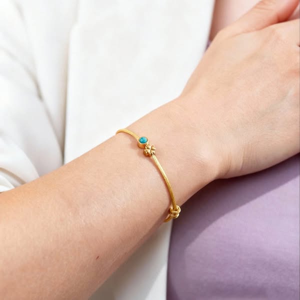 Bracelet Cordon Trèfle Porte‑Bonheur en Pierres de Naissance
