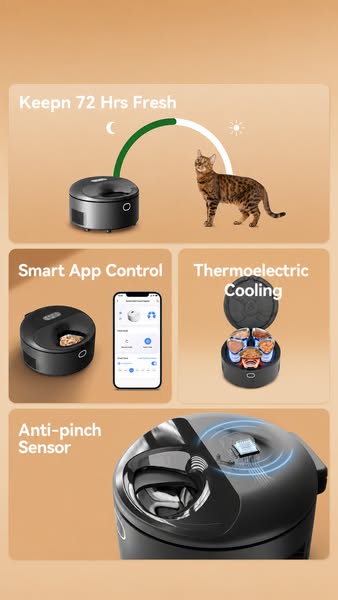 Smart Wet Food Feeder: Effortless Pet Feeding with EVOTAILS