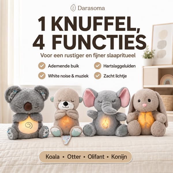 1 knuffel, 4 slimme functies