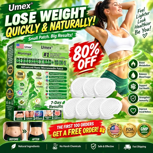 Moringa · Berberine × NAD+ 10-in-1 Advanced Nano Microneedle Patch