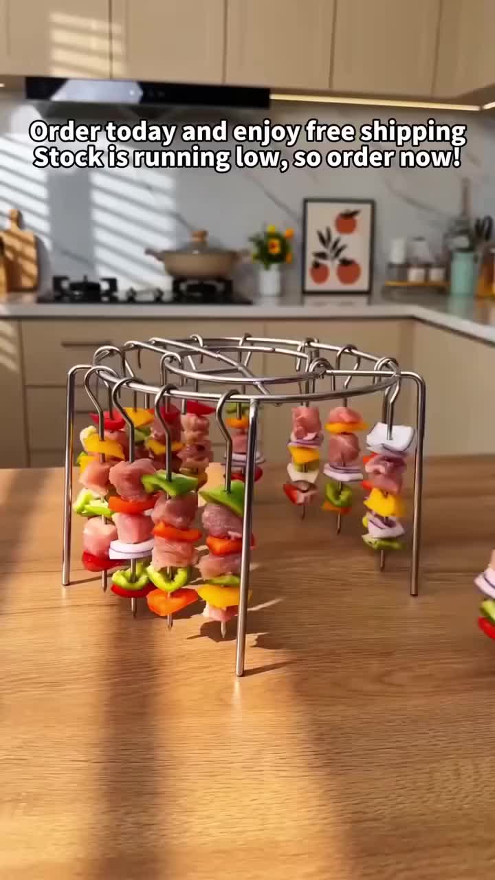 Stainless Steel Air Fryer Skewer Rack