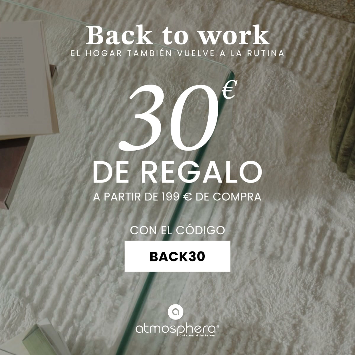 30€ de descuento desde 199€ de compra