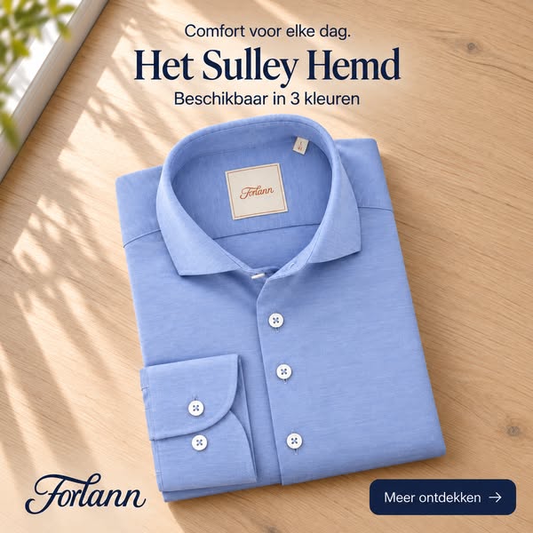 Het katoenen hemd dat met je meebeweegt