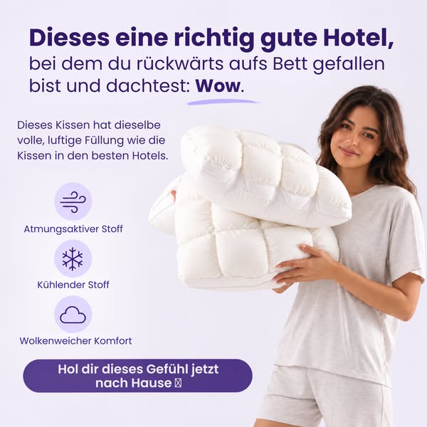 Das Kissen, das sich anfühlt wie Schlafen auf einer Wolke