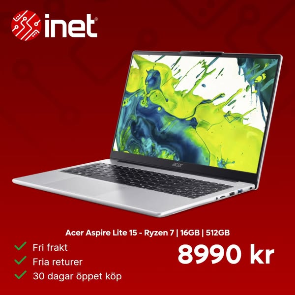 Acer Aspire Lite 15 - Ryzen 7 | 16GB | 512GB