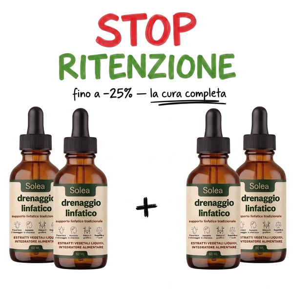 Addio gonfiore con Solea