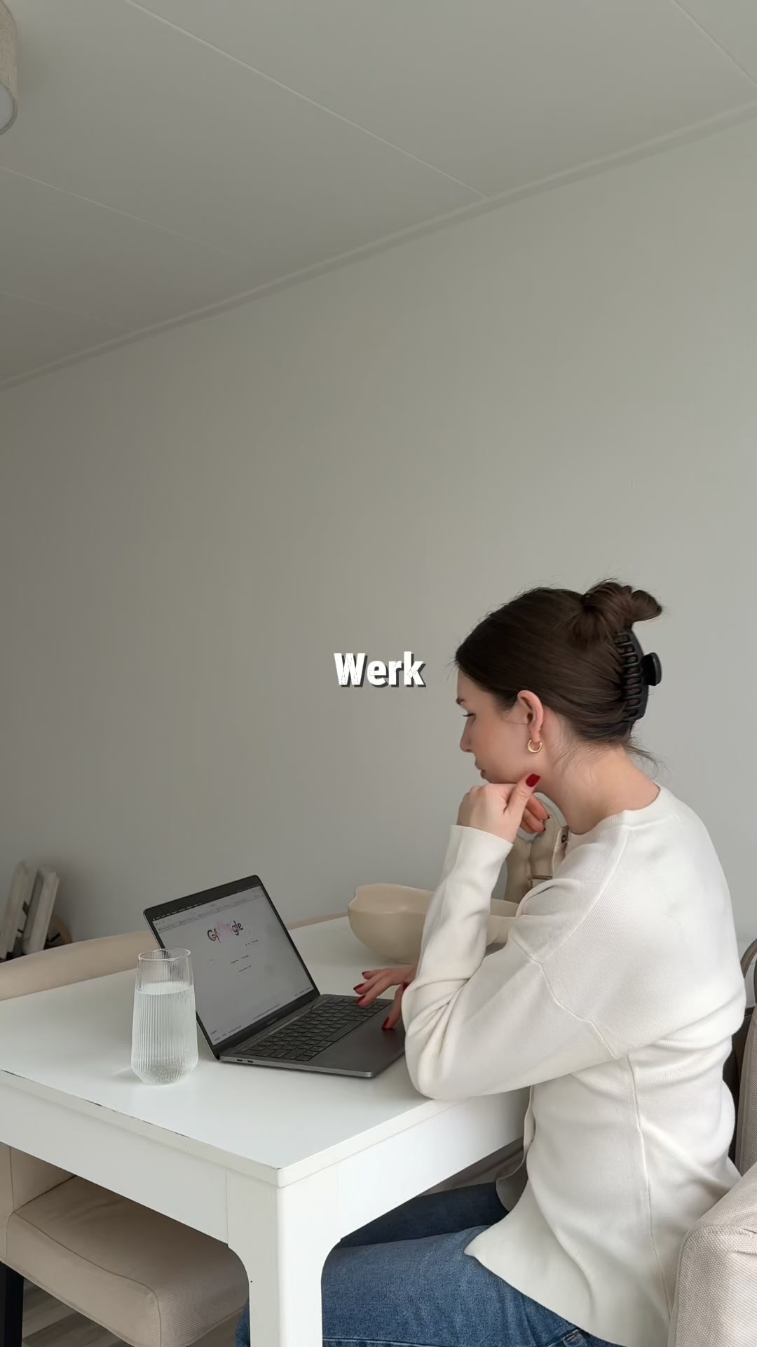 In eén beweging, klaar.