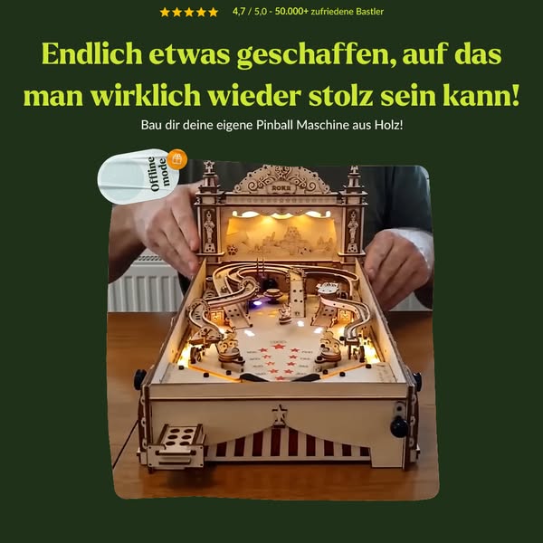 Ein Maschine, die du dir selbst gebaut hast. Mit echtem Licht.