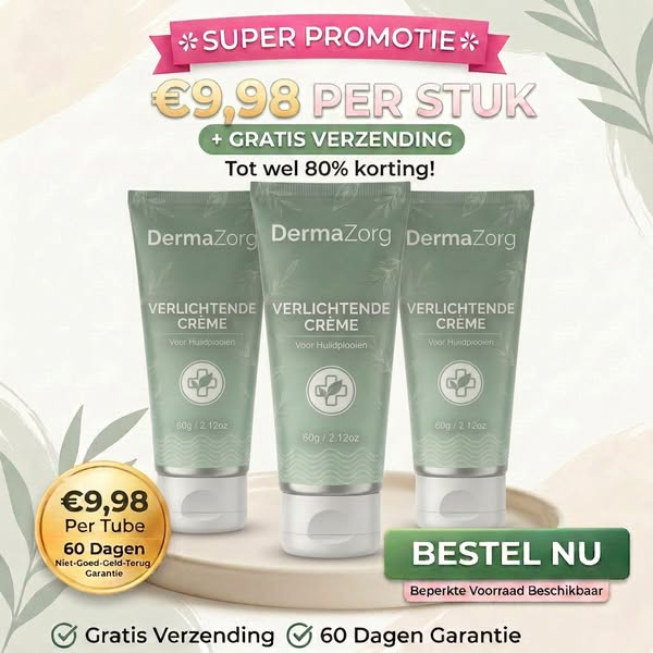 €9,98 per tube (80% Korting) + Gratis Verzending