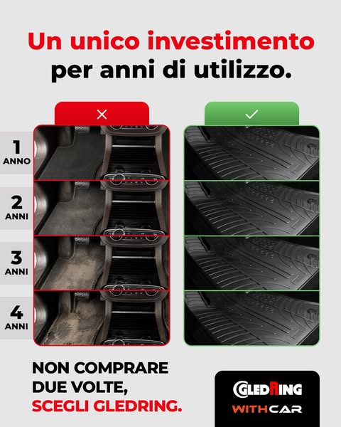 Tappetini auto gomma