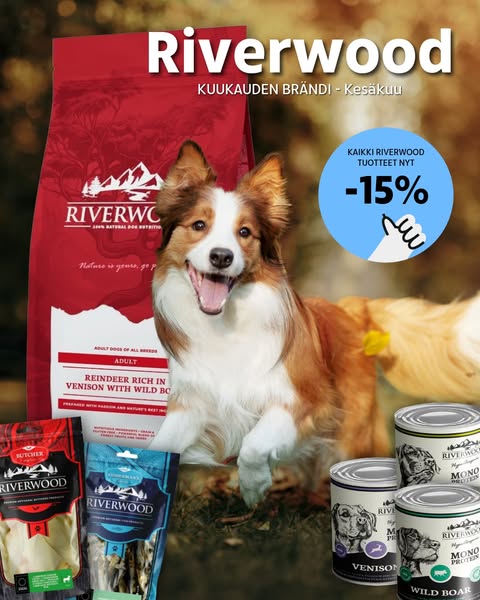 15 % Riverwood-tuotteista