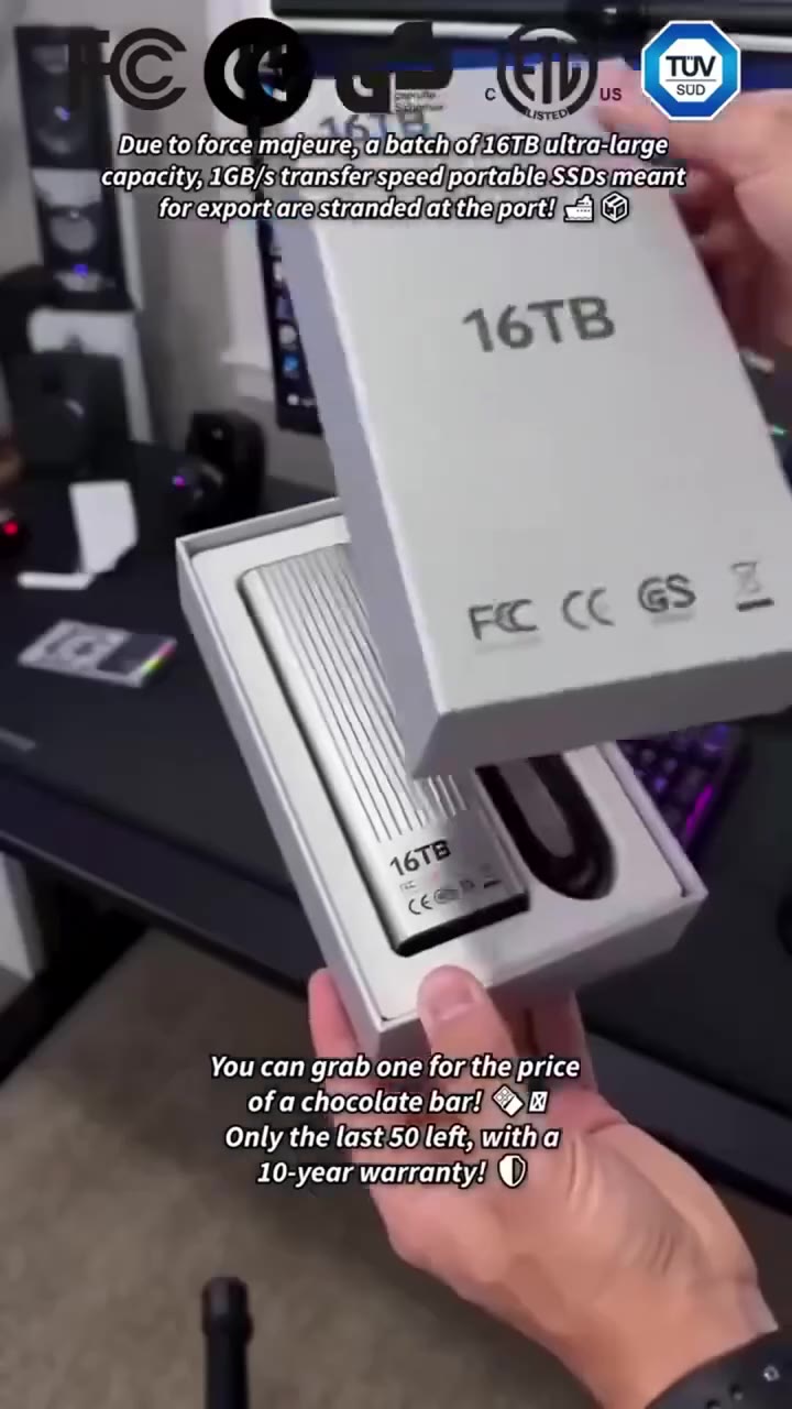 High-Speed Portable SSD External Solid State Drive