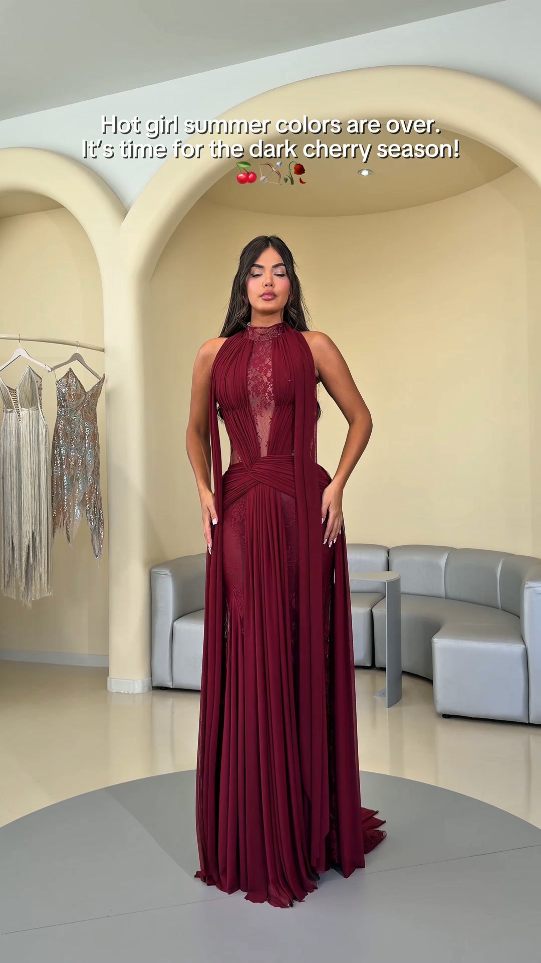 Evelisa – Halter Scarf Gown