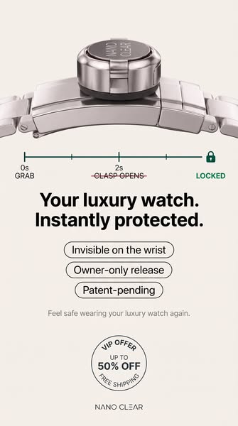 Anti-Theft Lock for Luxury Watches