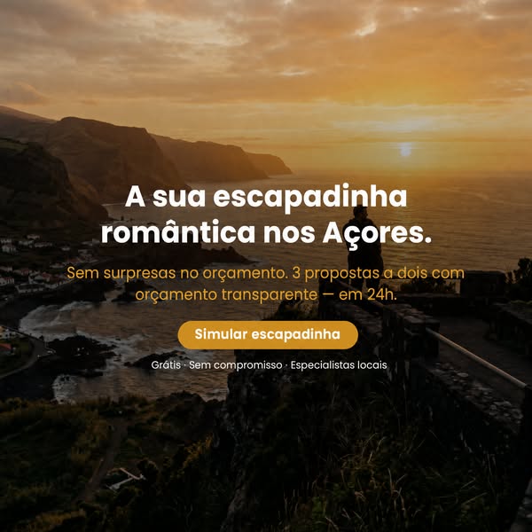 3 ideias de viagem aos Açores em 24h