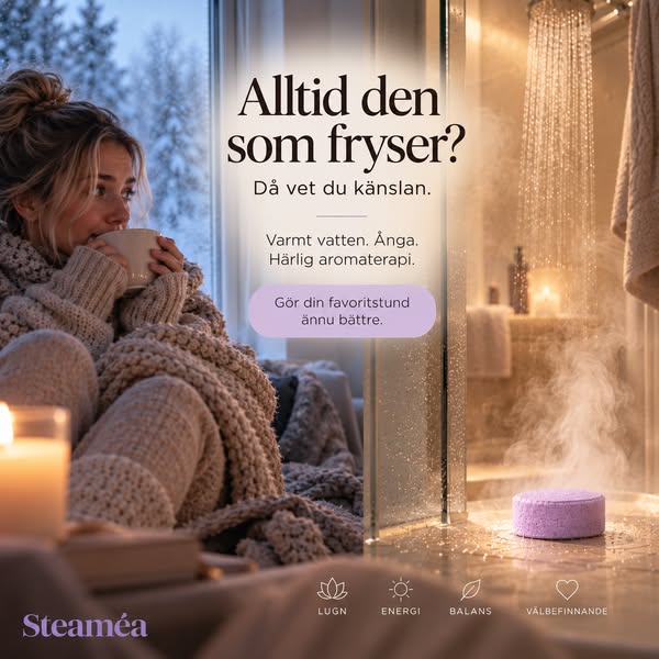 Frusen och kall- Tänk dig en varm dusch