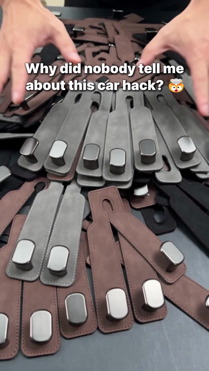 Suede Leather Car Seat Hook