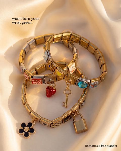 Buy 10 Charms, Get the Bracelet FREE