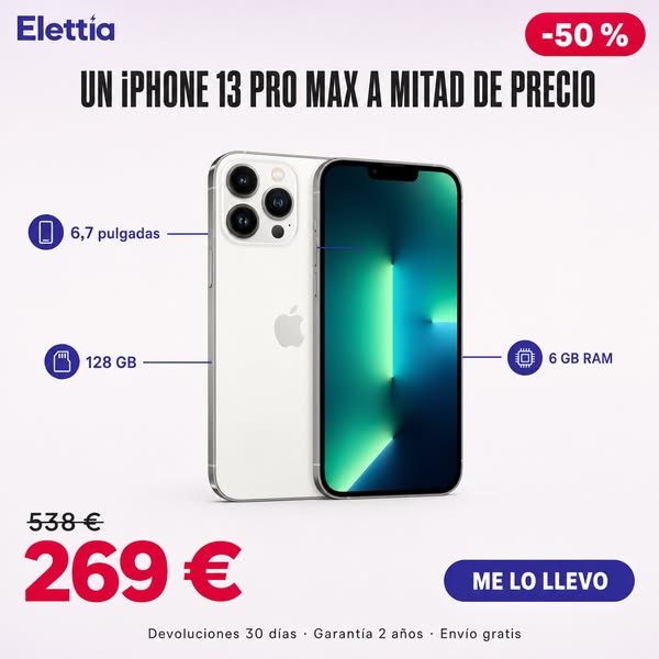 Pro Max a mitad de precio