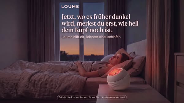 Einschlafen in Minuten.