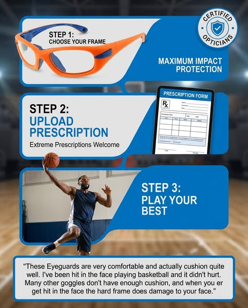 Prescription Basketball Glasses for the Court
