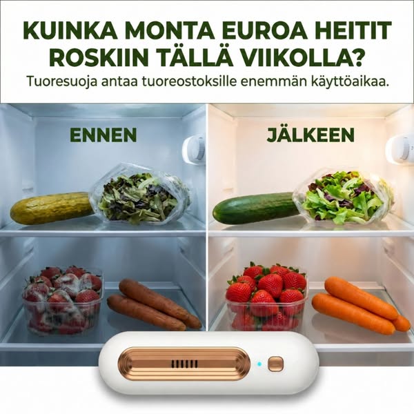 Enemmän käyttöaikaa tuoreostoksille