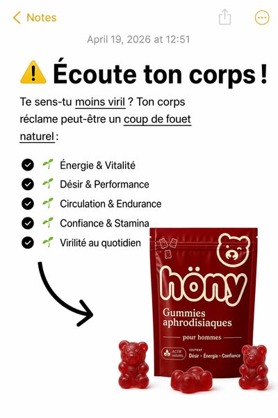 Tiens plus longtemps avec Hony