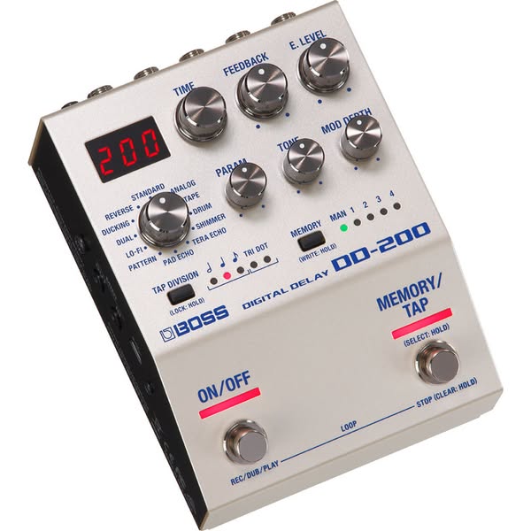 BOSS DD-200 DELAY DIGITAL Processador 32-bits 96kHz