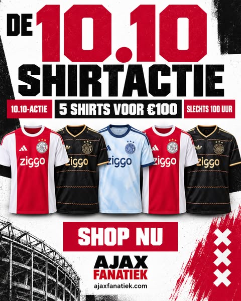 5 shirts voor € 100