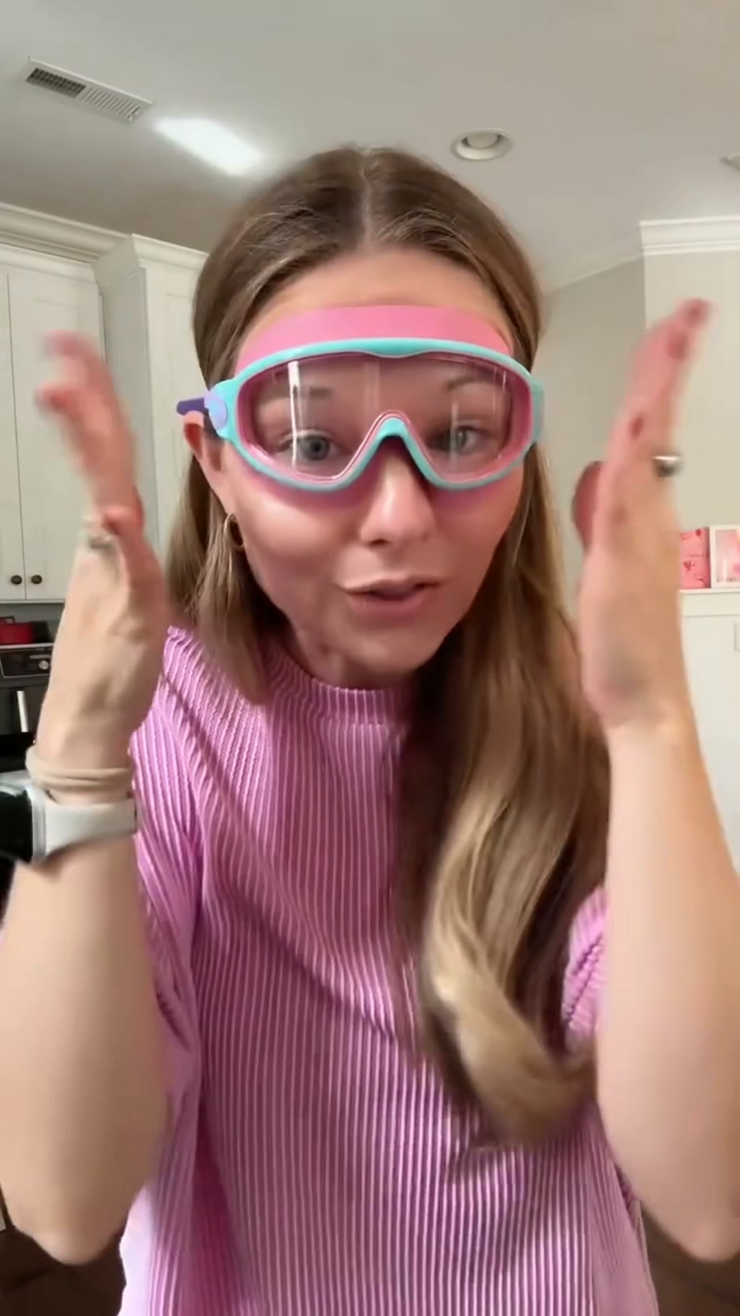 The Swim Goggles Kids Put On Themselves