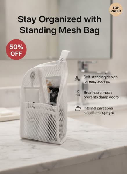 Freestanding Waterproof Travel Toiletry Bag