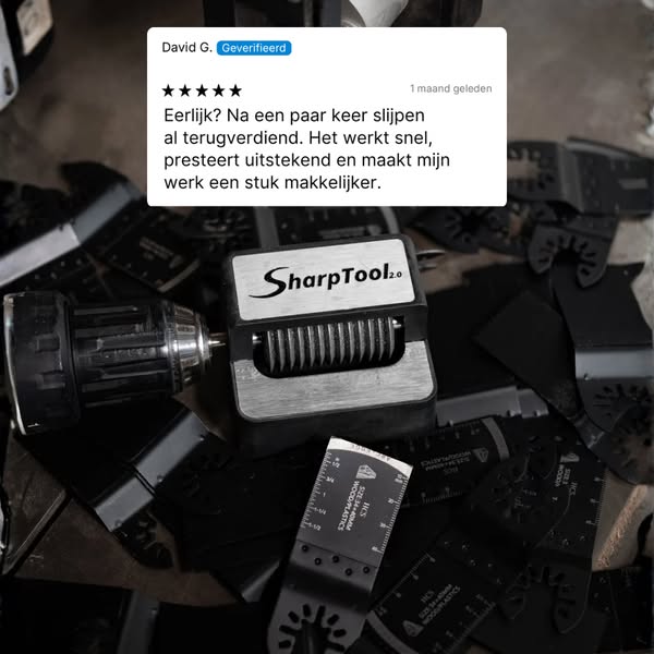Slijp botte bladen in seconden