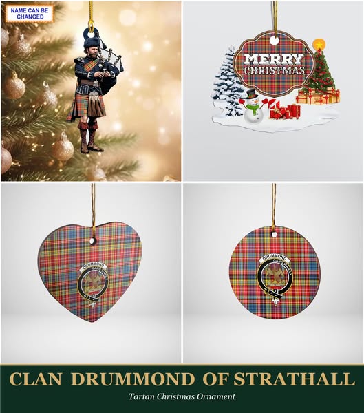 Clan Drummond of Strathallan Tartan Ornaments
