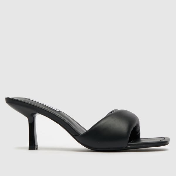 Steve Madden Black Thai Mule High Heels