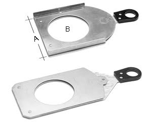 Source Four Size B (Bezeled) Compatible Glass Gobo Holder