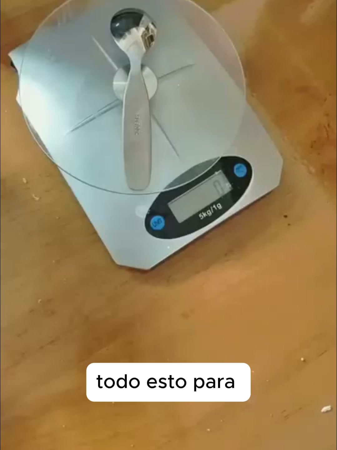 ¿Todo esto para pesar una cucharada?