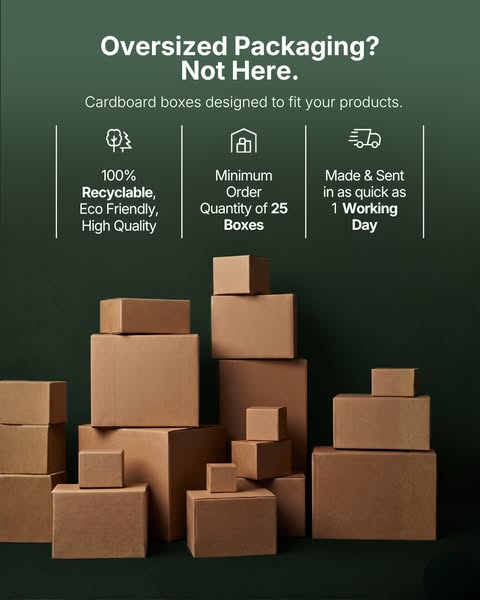 Same Day Dispatch Available - Right-Sized Packaging