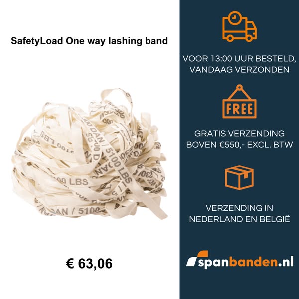 SafetyLoad One way lashing band