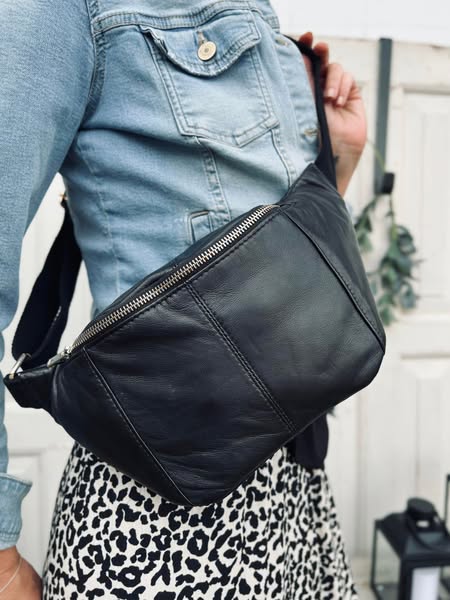Bauchtasche JUNE - Schwarz / Gold