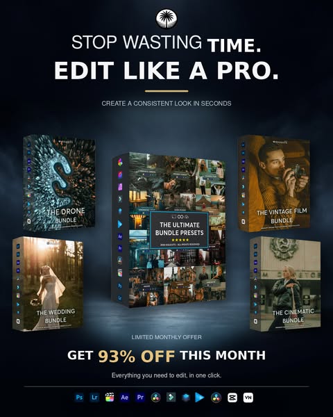 Edit Photos Like a Pro — 93% OFF