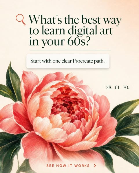 Best way to learn digital art in your 60s