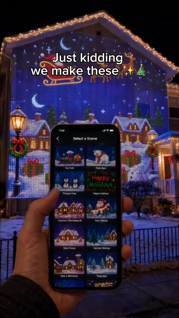 SPECIAL OFFER | Christmas LED House Net & Smart Outdoor Wall Curtain Light