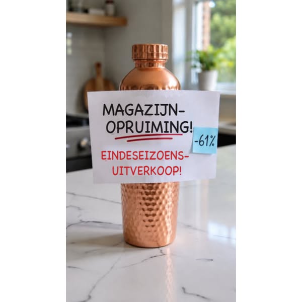 DUO-AANBIEDING – 50% KORTING | Levenslange garantie • Gratis verzending in Nederland • 99,88% zuiver koperen waterfle