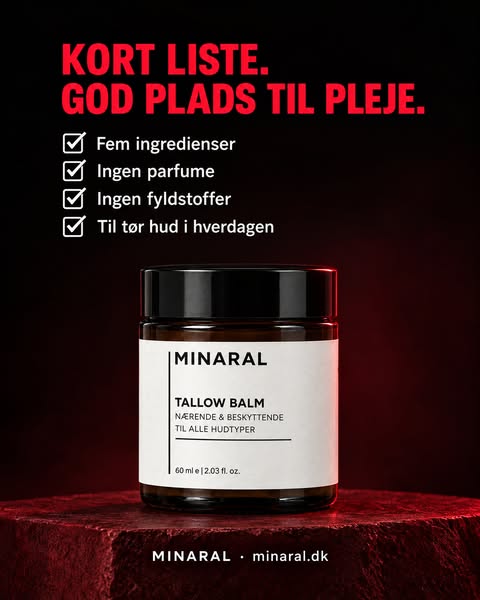 Kort liste. Enkel pleje.