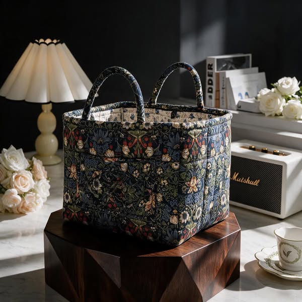 Boho Fabric Storage Basket