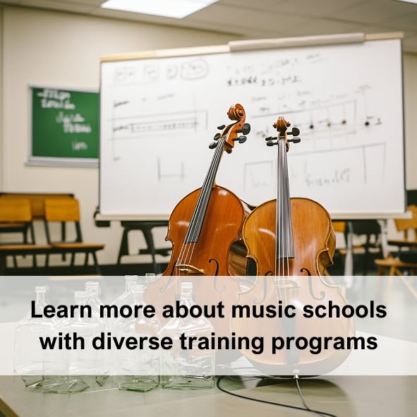 Learn more about music schools with diverse training programs